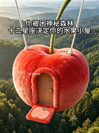 你被困神秘森林，十二星座决定你的水果小屋（上）#asmr #解压 #fyp #aiart #fouyour #助眠 #ai #星座 #bed | ai asmr