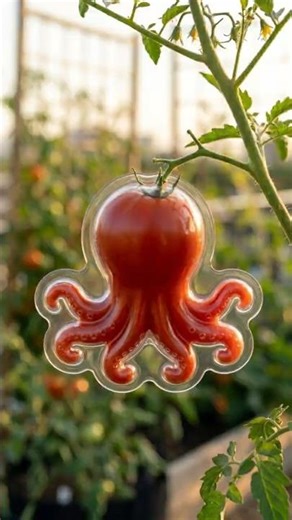 I Grew an Octopus Shaped Tomato 🐙🍅