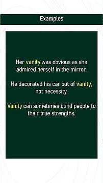 vanity # Expand Your English Vocabulary