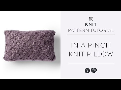 Smoked Knit Stitch Tutorial | In a Pinch Knit Pillow Pattern | Free Pattern