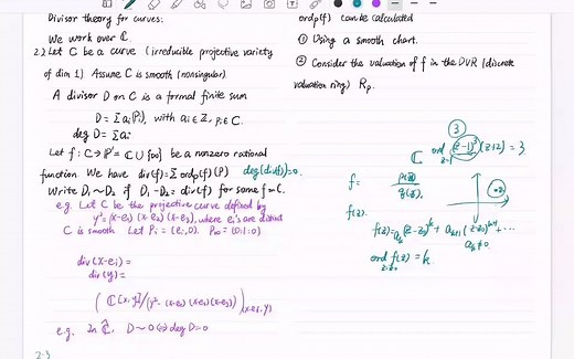 椭圆曲线3 Riemann-Roch 定理
