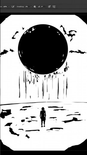 How to draw a black hole