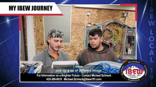 A path to a better career ✨: After five years at UPS, Ricky's dad, an IBEW member, told him to join the union. He did, and he’s loving the opportunity to learn every day. #IBEW #CareerJourney #SkilledTrades #UnionLife #FutureGoals | IBEW Local 191