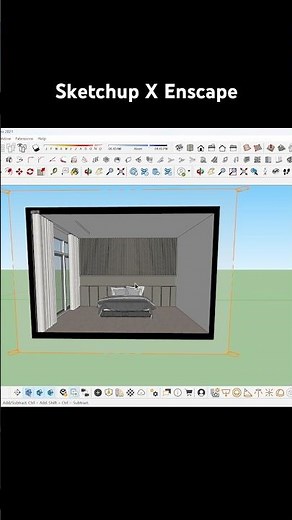 Modern Interior Design Render in sketchup X enscape #rendering #sketchup #Enscape