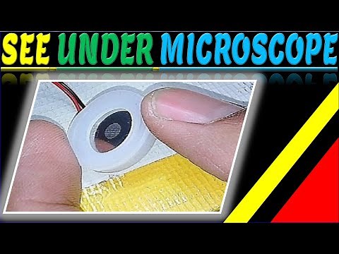 ULTRASONIC HUMIDIFIER MICROSCOPE EXAMINATION - PIEZOELECTRIC ATOMIZER - FOGGER- 5V, 113 KHz