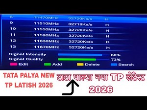 TATA PALYA NEW TP LATISH 2026 टाटा पाल्या नया TP लेटेस्ट tata play new tp list