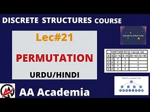 Permutation in Urdu/Hindi | Discrete Structure | AA Academia