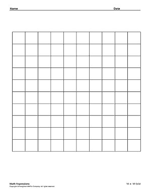 10x10 Grid - Fill Online, Printable, Fillable, Blank | pdfFiller