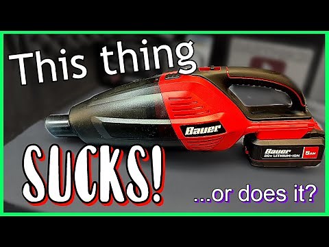 Bauer Cordless Vacuum REVIEW!! Watch BEFORE you buy....
