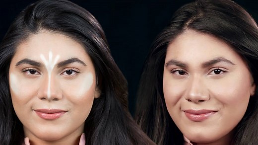 1.1M views · 1K reactions | If you're crazy about getting an instant glow, try out this makeup trick! #Highlighting | Glamrs | Facebook