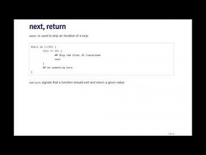 Control Structures Repeat, Next, Break HD 1080p