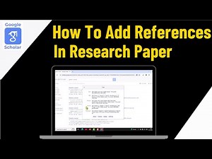 How To Add References In Research Paper