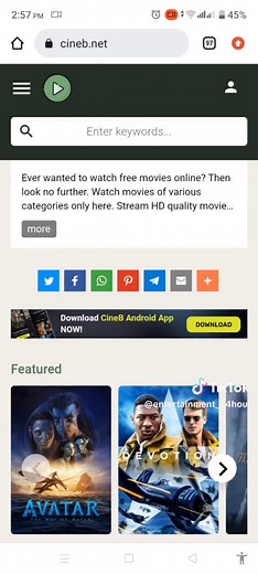 Free 🎞️Movie Websites Cineb.net #foryoupage #foryou #tiktok #mgupta20