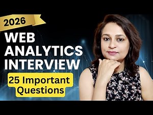 Web Analytics Interview Questions and Answers 2026 | GA4 Masterclass for Analysts ✅