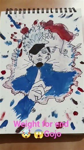 how to make a Gojo drawing #gojo #anime #viral #art #artist #gojo #art #funny #sketch 😱🤯🤩