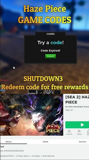 NEW!! (2023) ⭐ Roblox Haze Piece Codes ⭐ ALL *UPDATE* CODES! #shorts #roblox