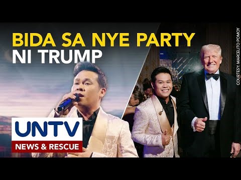 Hindi malilimutang karanasan sa NYE party ni U.S. President Trump, ibinahagi ni Marcelito Pomoy