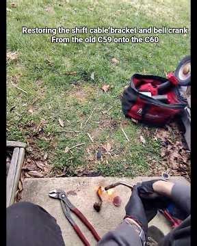 Cleaning and Installing C60 Shift Cable Bracket and Bell Crank (Matrix XRS Manual Swap) #2zzge