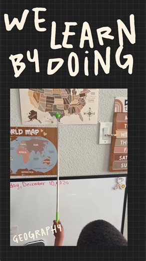 Watch my kiddos identify states by location and begin to understand how they come together to form the United States. #EarlyLearning #GeographyForKids #PreschoolLearning #KindergartenLearning #Microschool #HomeschoolLife #ChildLedLearning #LearningThroughPlay #SocialStudiesForKids #CuriosityDriven #KweensKorner