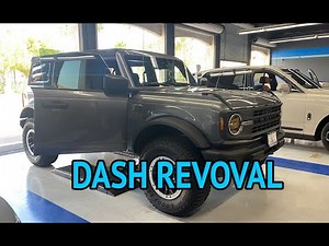 2021 Ford Bronco Sasquatch Radio Dash Removal