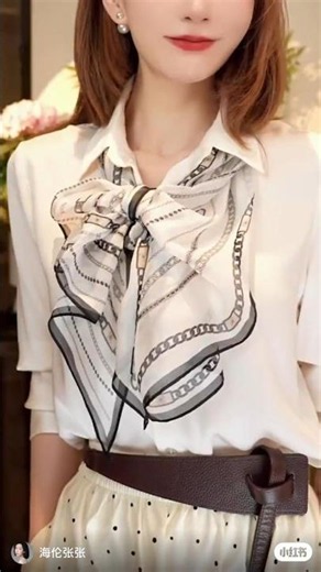 How to Tie a Scarf Like a Chic Fashion Pro! #fashion #ootd #chicstyle #accessorie #scarf #viral