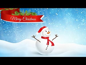 Christmas Snowman - Background Wallpaper - with Audio