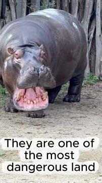 Hippo Facts That Prove They’re the Real Kings of Africa 🦛👑😳 #Short #hippo #hippofacts #animalfacts