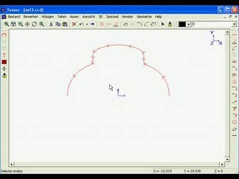 Tekenen met Tensor Cad