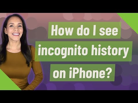 How do I see incognito history on iPhone?