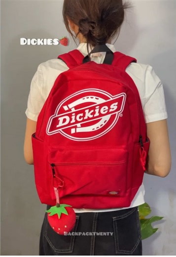 Stylish Red Dickies Backpack for Fashion Lovers