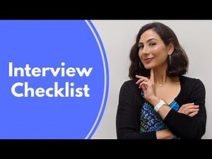 Job Interview Preparation Checklist