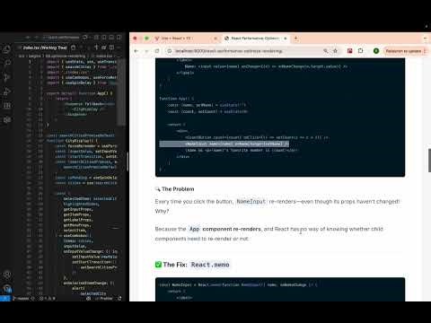 6.1 Optimize Rendering 🚀 React Performance