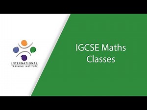 IGCSE Maths Classes at the International Training Institute Dubai