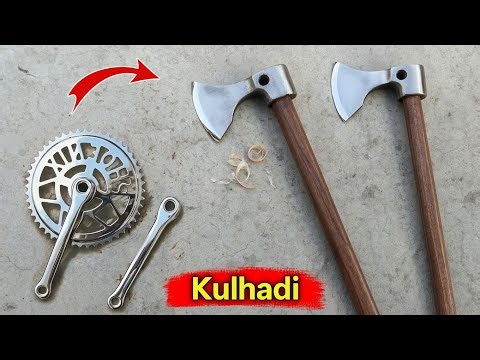 How To Make Axe From Cycle Pedal | making a axe | Axe making | making a kulhadi | kulhadi | Axe