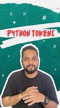 Python tokens #python #pythonanddjangofullstackwebdeveloper