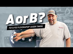 MacDon How To - FD1 & FD2 FlexDraper® Headers - Feed Auger Finger Timing