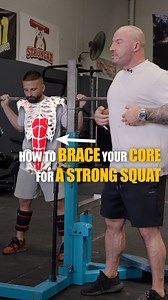 This is how to brace your abs when you squat! One of the most common errors people make with “bracing” their core is excessively arching their spines in an attempt to prevent it from rounding forwards. THIS IS THE WRONG WAY! Watch this video to learn how to brace your abs correctly for squats! #squats | Australian Strength Coach