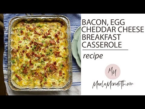 Bacon, Egg & Cheddar Cheese Breakfast Casserole