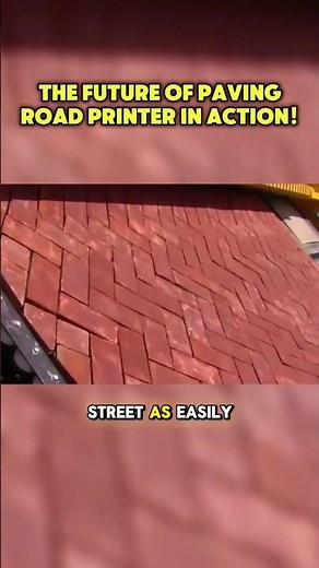 How This Amazing Road Printer Lays Streets 4x Faster! #constructiontech #innovation