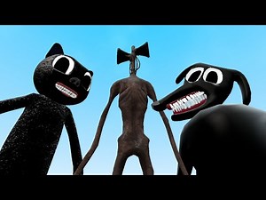 NEW CARTOON CAT VS CARTOON DOG VS SIREN HEAD!! Garry's Mod [Siren Head Trevor Henderson] Gameplay