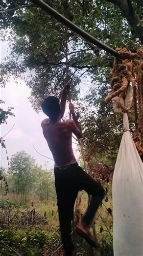 Insane Rope Climbing 💪🔥 | Full Body Strength & Grip Power Challenge #shorts #challenge