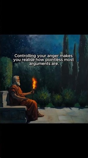 "Controlling anger reveals how many arguments are pointless and not worth your time."