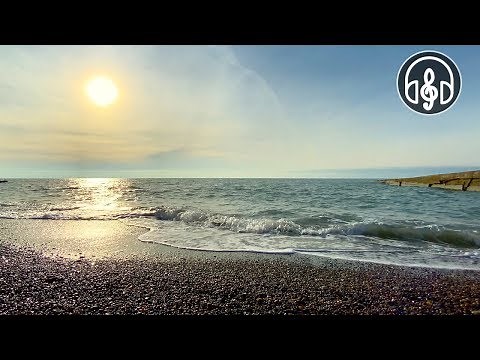 Relaxing Sound Of Sea. Sound of Waves on a Quiet Beach. 10 Minutes of Video in 4K 60 FPS.