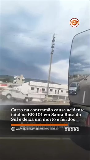 QUIXERAMOBIM NEWS on Instagram: "Carro na contramão causa acidente fatal na BR-101 em Santa Rosa do Sul e deixa um morto e feridos Um grave acidente de trânsito foi registrado na tarde desta terça-feira (23) na BR-101, no trecho do km 443,7/44 Sul, em Santa Rosa do Sul (SC). Um veículo que trafegava na contramão de direção provocou uma sequência de colisões envolvendo três carros, resultando na morte de um dos motoristas e deixando outras pessoas feridas. ￼ De acordo com as equipes de socorro do