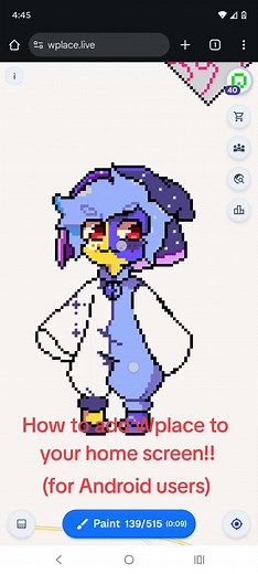 Добавление Wplace на главный экран Android