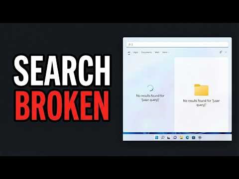 Windows 11 Search Not Working? Fix It in Minutes