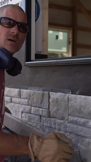 Paul Marshall • MR Post Frame on Instagram: "Versetta stone is a DIY friendly install that can elevate the exterior or interior look of your Barndominium build."