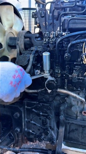 Diesel Fuel Injection Pump Repair & Adjustment 🔧 | Engine Fuel System Work #Shorts
