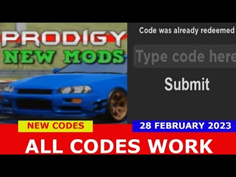 *NEW UPDATE CODES* [MODS] Prodigy Drift [ALPHA] ROBLOX | ALL CODES | February 28, 2023