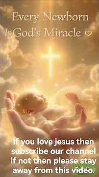 Every Newborn Is God’s Miracle. Bible Verse Shorts. Christian Motivation.